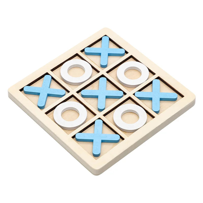 Solid Wooden Tic Tac Toe Game