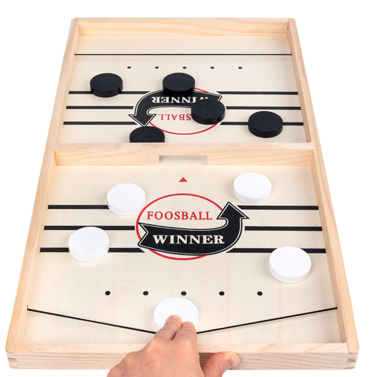 Fast Sling Puck Table Hockey Wooden Party Game