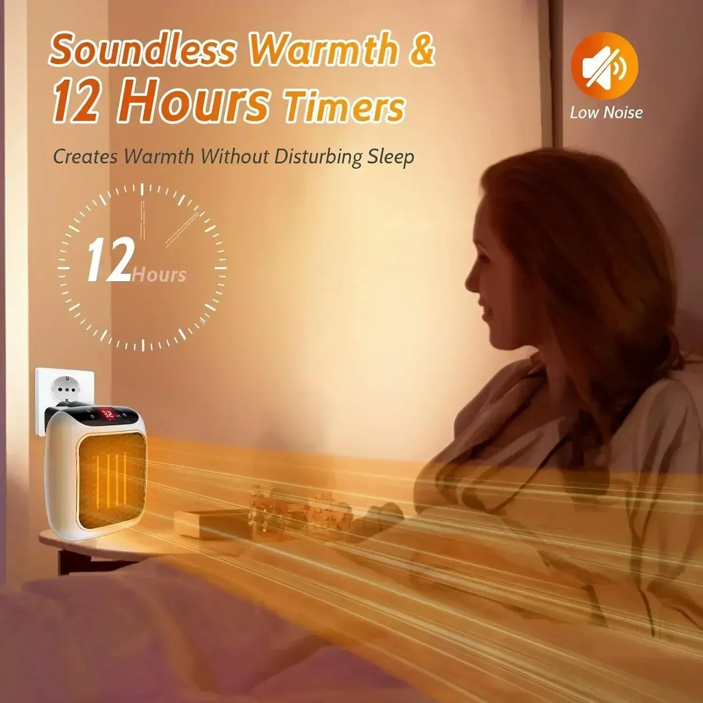 800W Portable Electric Heater