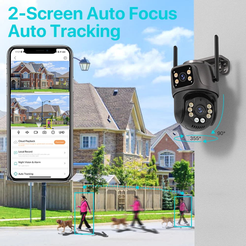 4K 8MP Wi-Fi Camera with AI Auto Tracking