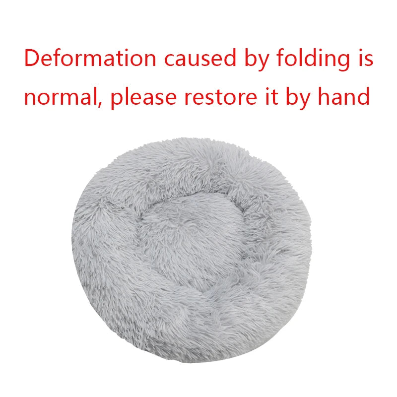 Cozy Round Plush Bed