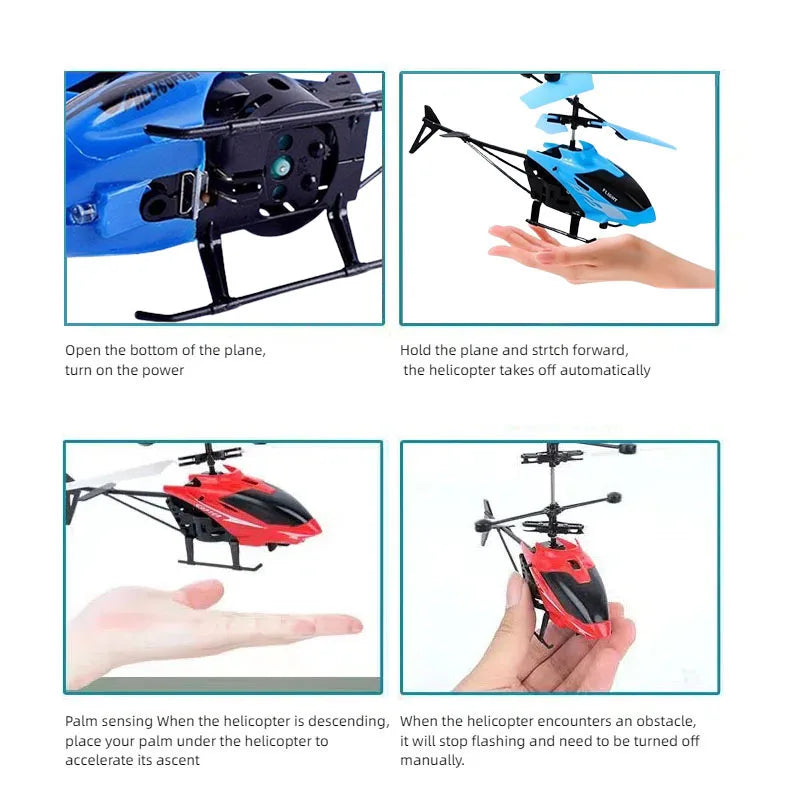 Rechargeable Mini RC Drone Safe Fall-Resistant Toy