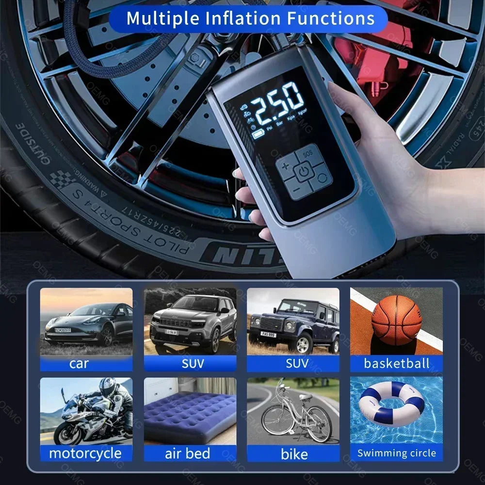 Portable Wireless Car Tire Inflator