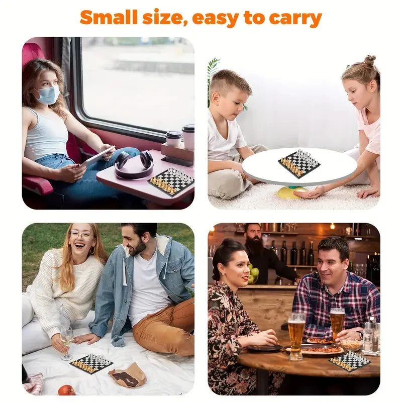 Portable Mini Magnetic Folding Chess Board Game