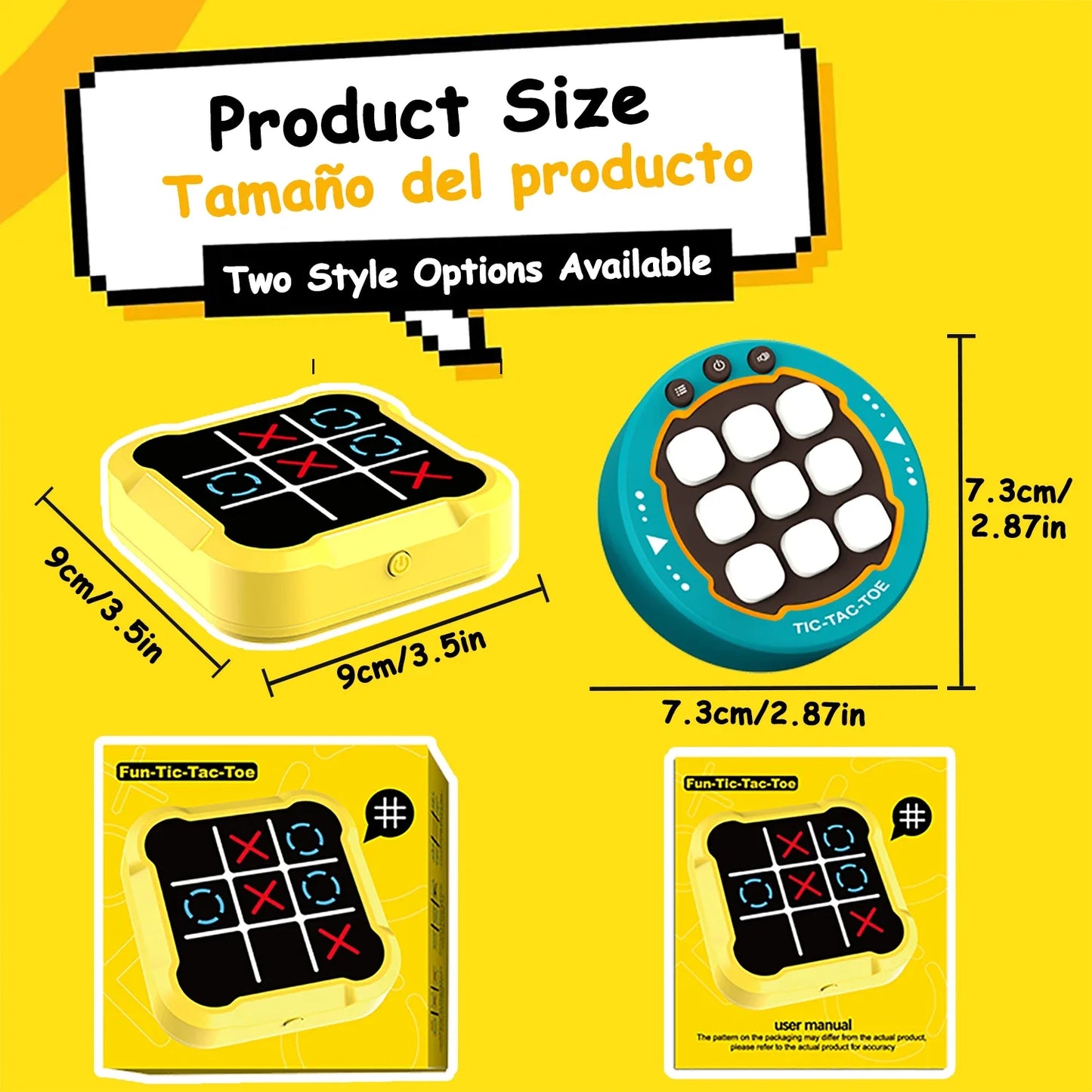 Portable Electronic Tic Tac Toe Game Console