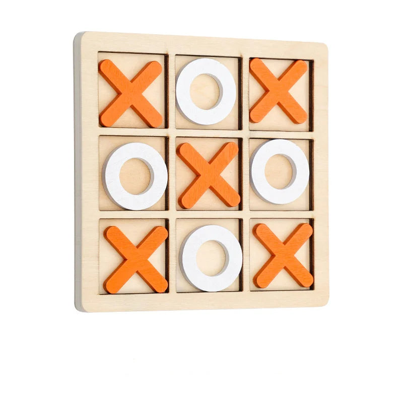 Solid Wooden Tic Tac Toe Game