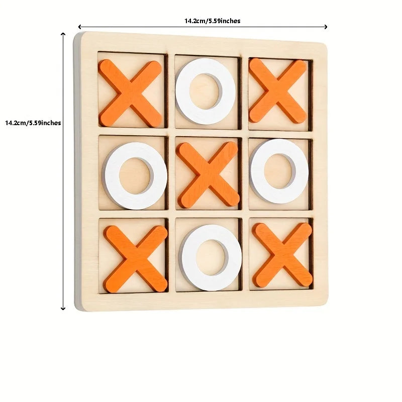 Solid Wooden Tic Tac Toe Game