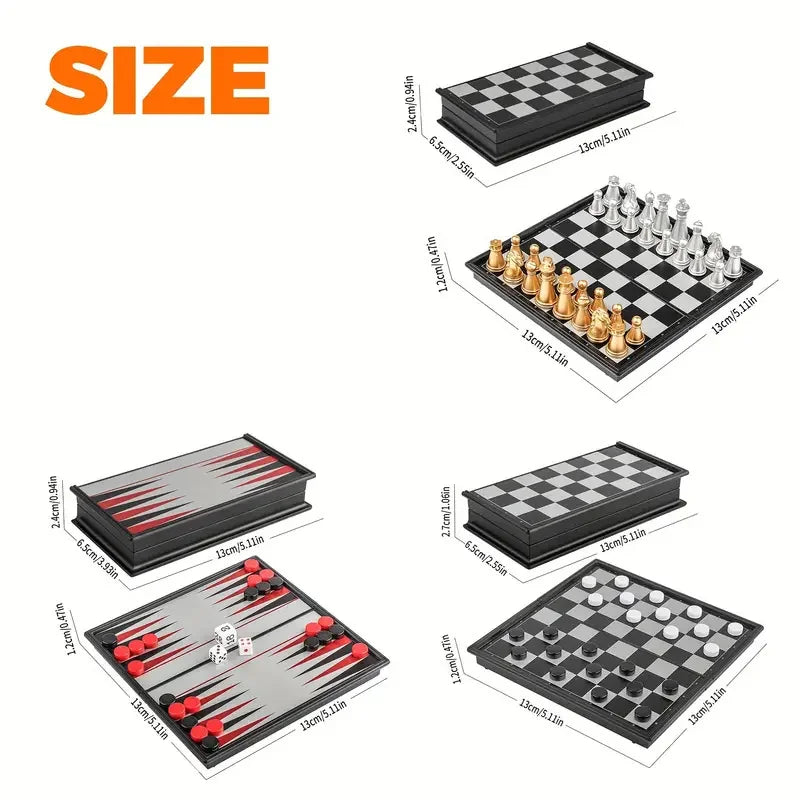 Portable Mini Magnetic Folding Chess Board Game