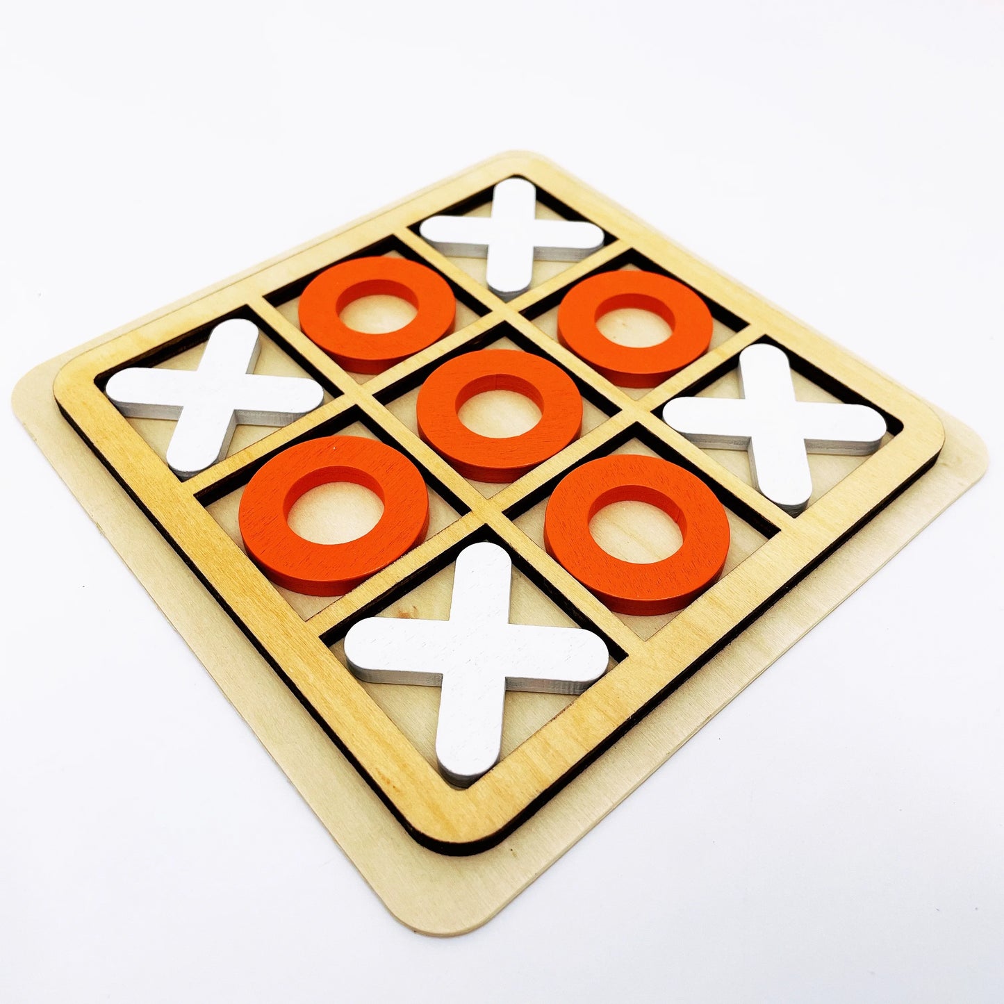 Solid Wooden Tic Tac Toe Game
