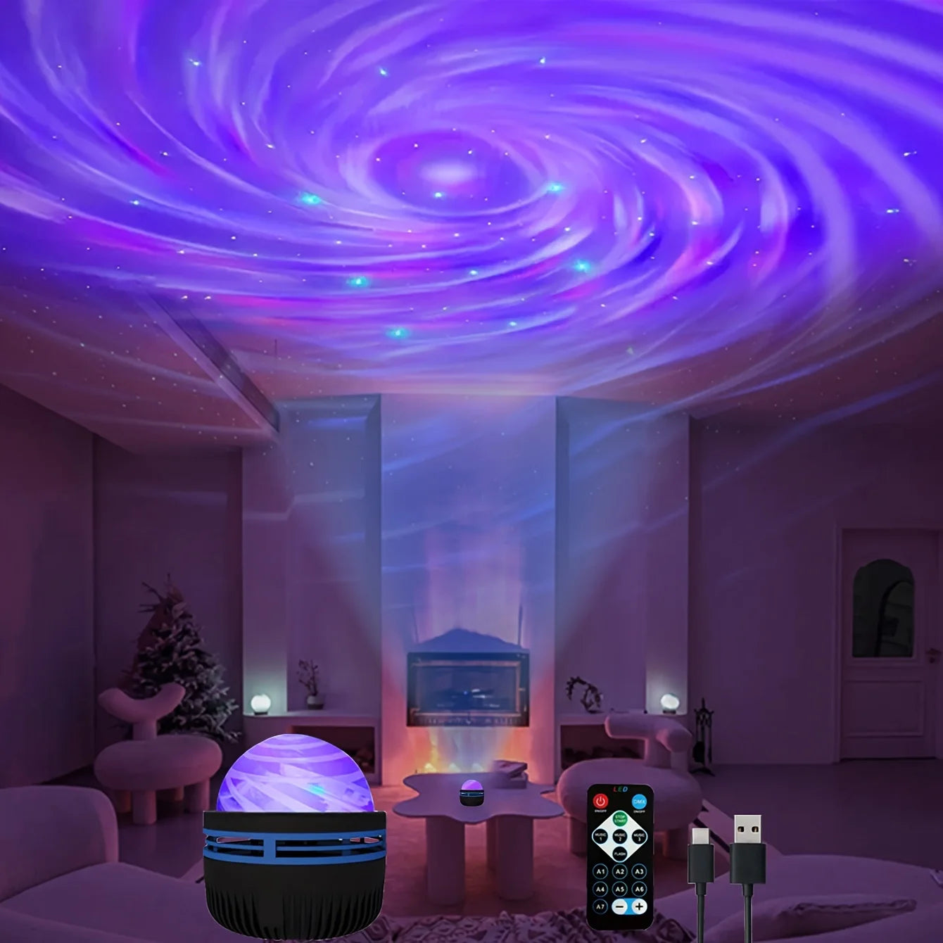 Galaxy Star Projector Night Light