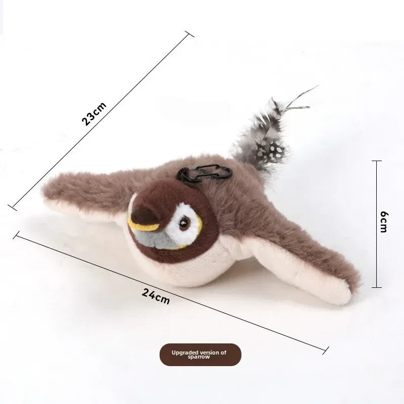 USB Rechargeable Catnip Plush Bird Toy