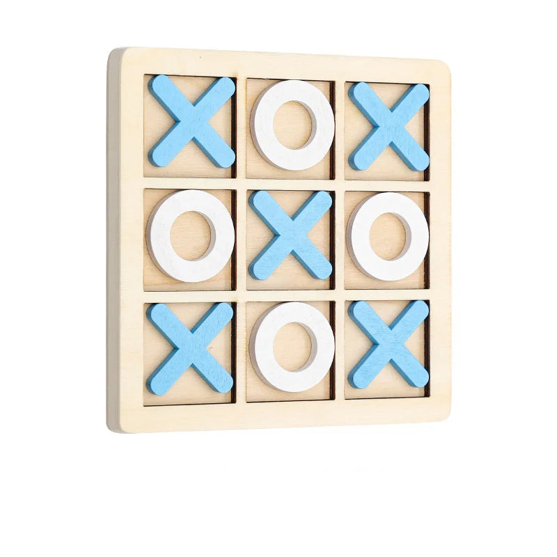 Solid Wooden Tic Tac Toe Game