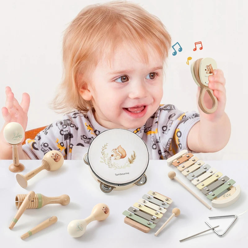 Montessori Wooden Musical Instrument Set