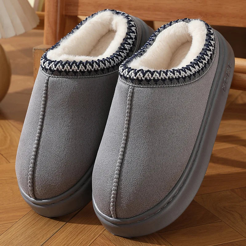 Fluffy Winter Platform Slippers