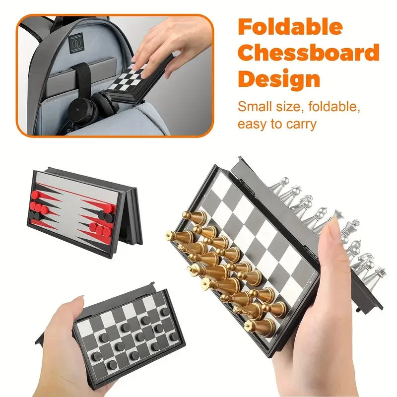Portable Mini Magnetic Folding Chess Board Game