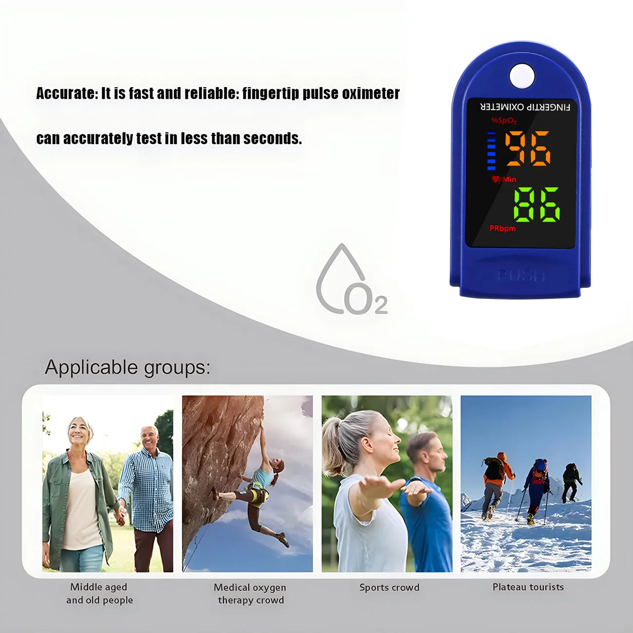 Pediatric Finger Pulse Oximeter