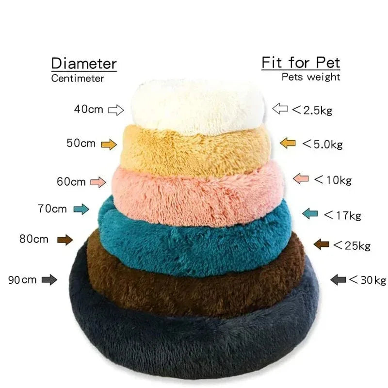 Cozy Round Plush Bed