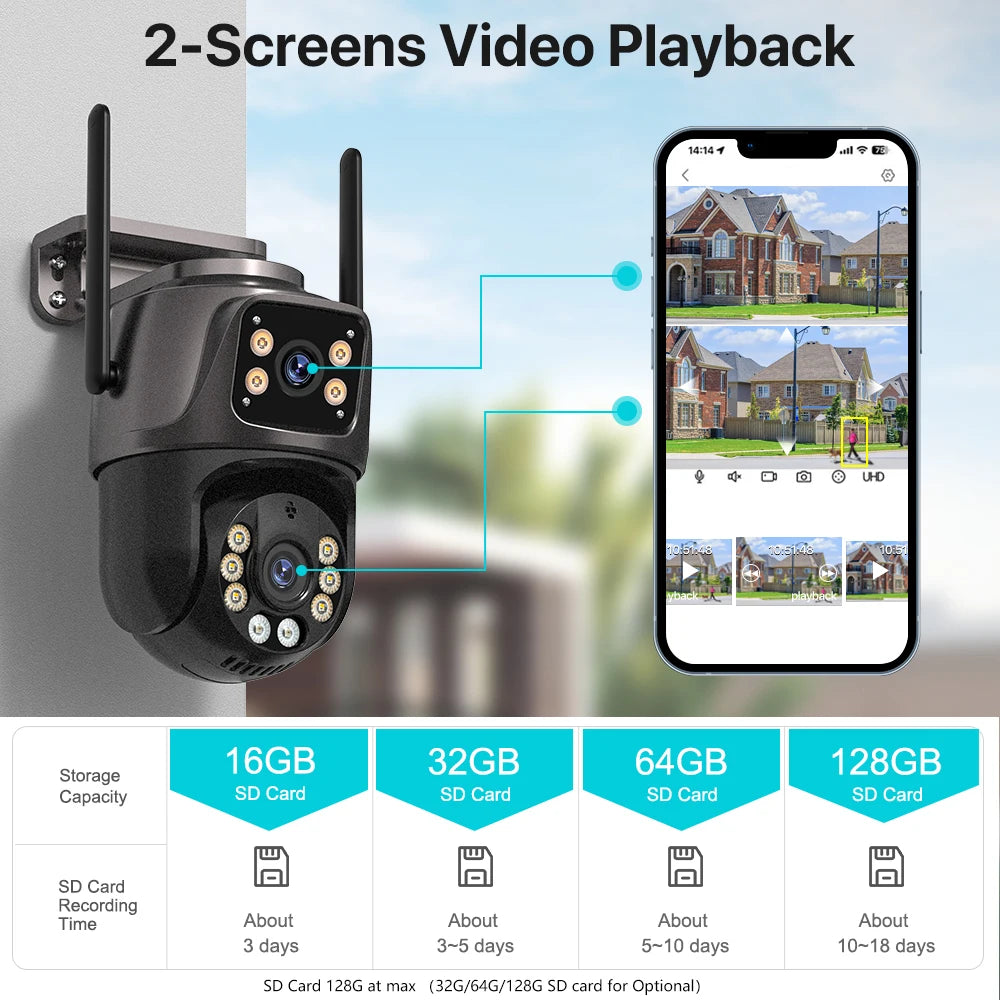 4K 8MP Wi-Fi Camera with AI Auto Tracking