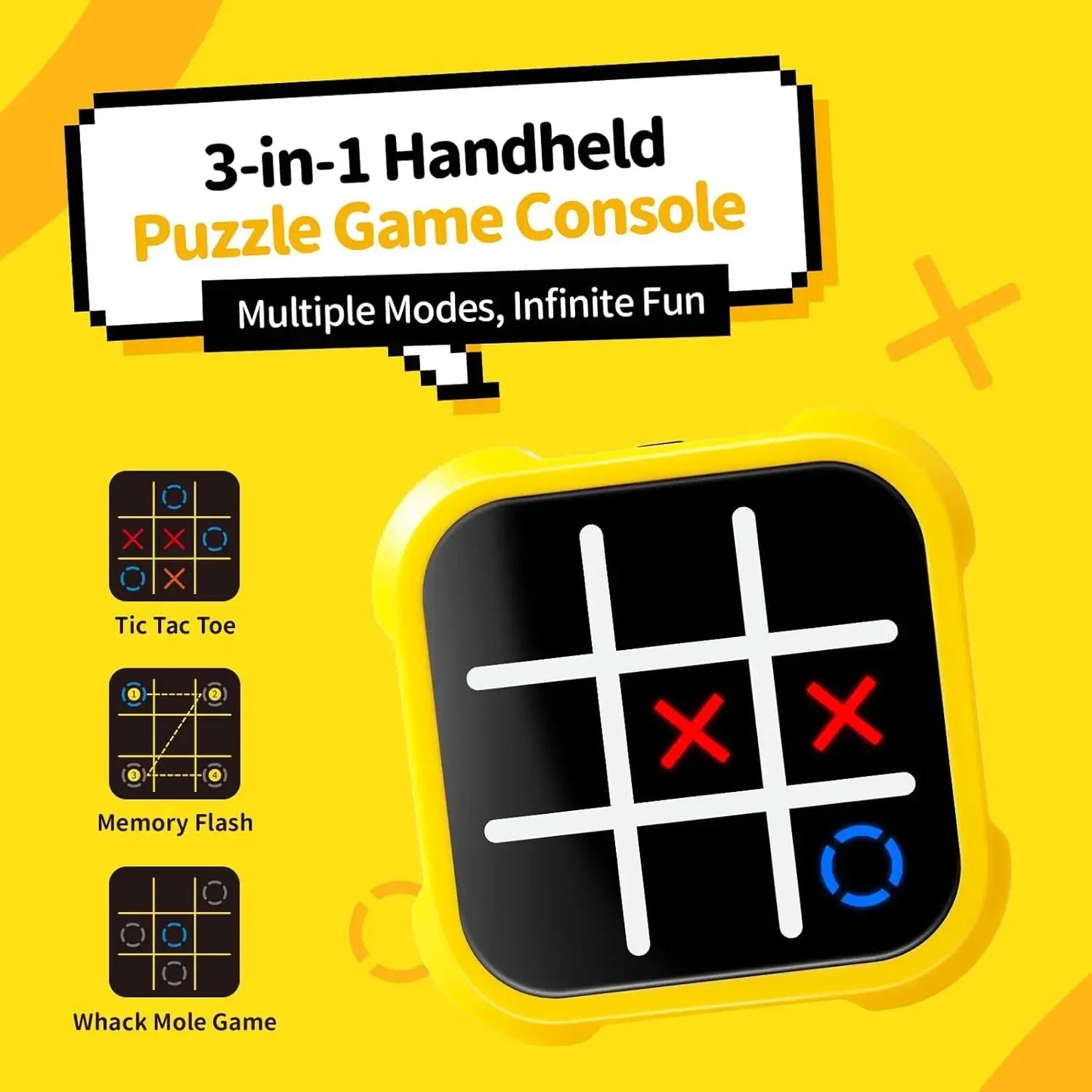 Portable Electronic Tic Tac Toe Game Console