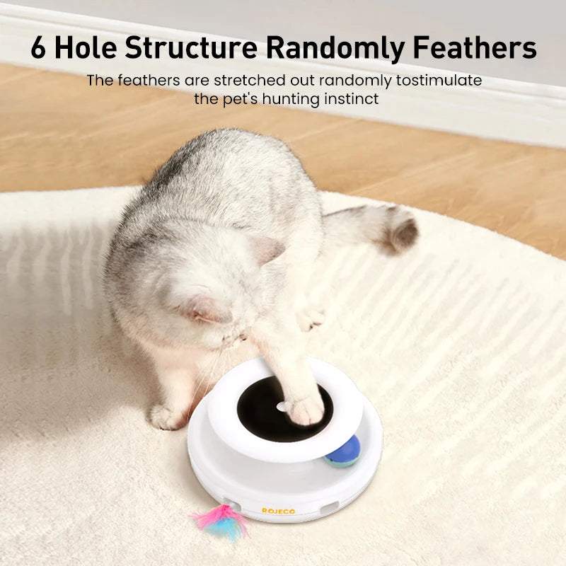 2-in-1 Smart Feather and Ball Toy