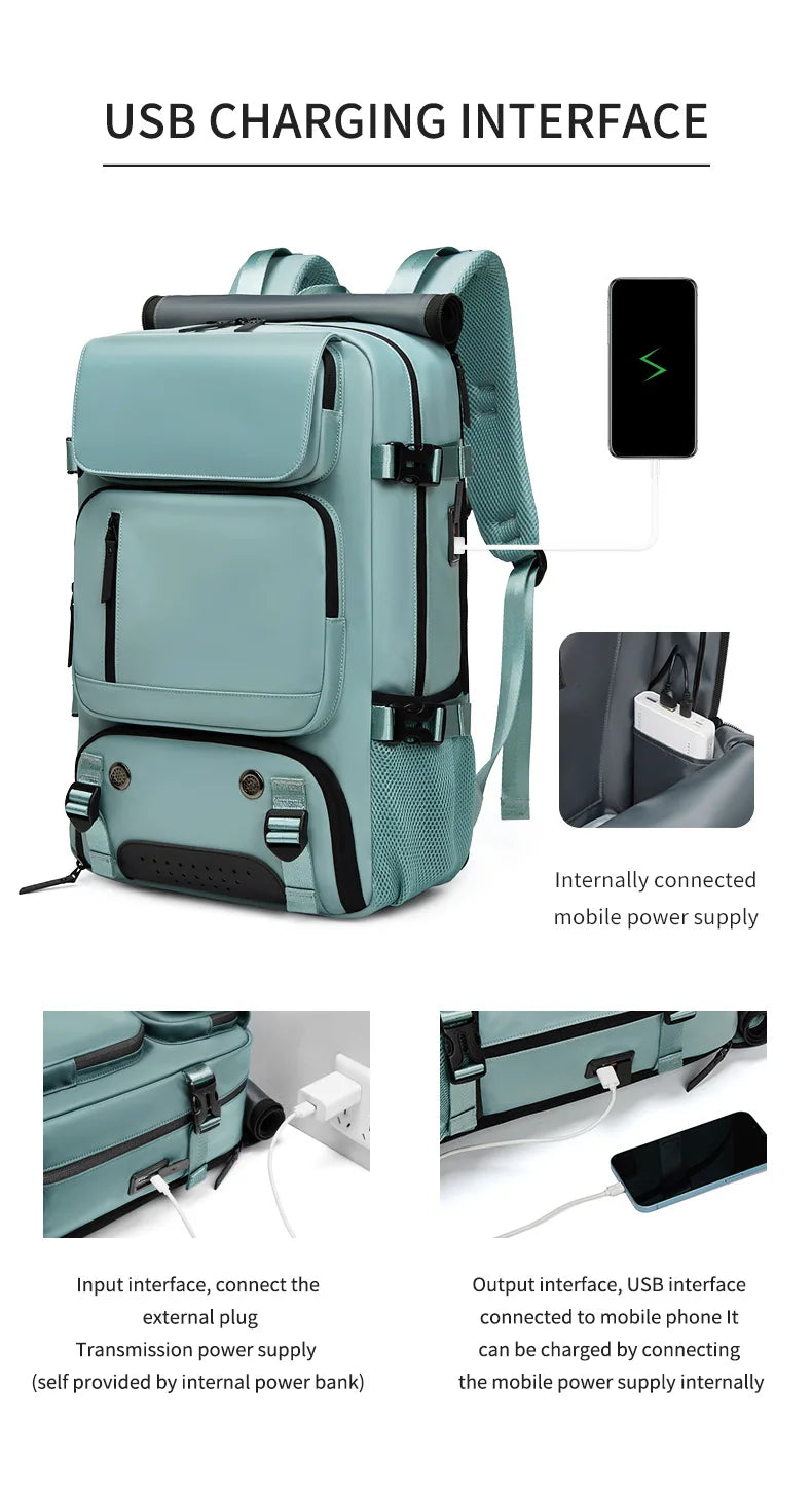 Large Waterproof Travel Backpack