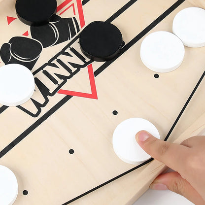 Fast Sling Puck Table Hockey Wooden Party Game