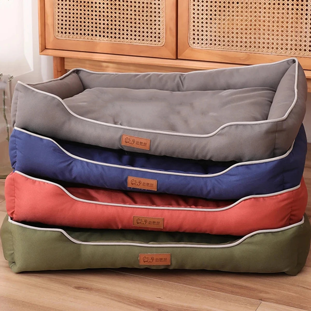 Waterproof Four Season Square Dog Bed for Large Dog