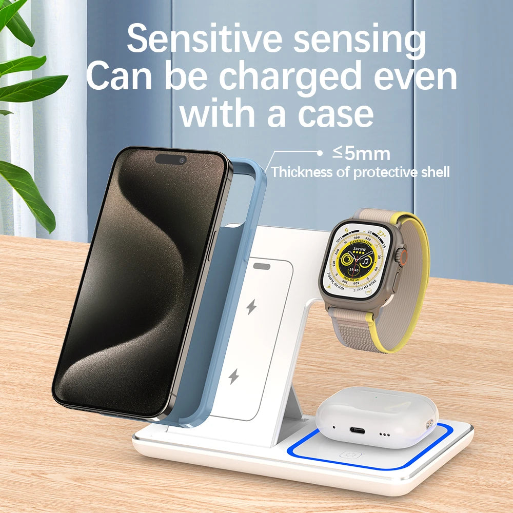 30W Foldable Wireless Charger Stand