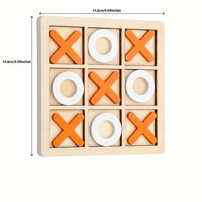 Solid Wooden Tic Tac Toe Game