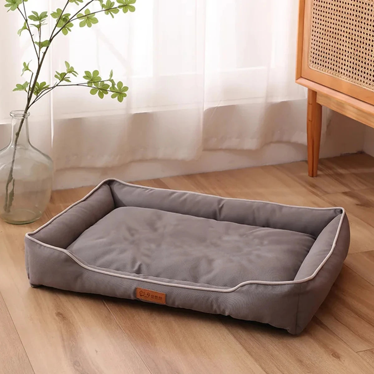 Waterproof Four Season Square Dog Bed for Large Dog