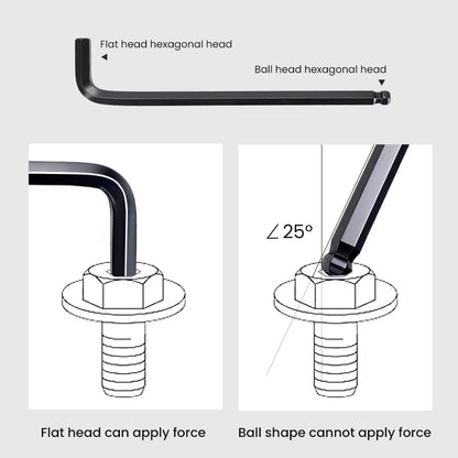 9Pcs High-Strength Hex Wrench Set