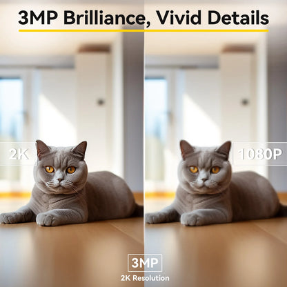 2K Indoor Pet Camera with 360° View