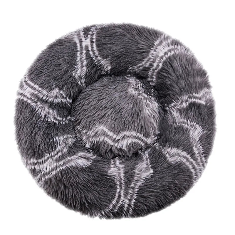 Round Dog Bed Winter Warm