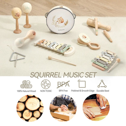 Montessori Wooden Musical Instrument Set