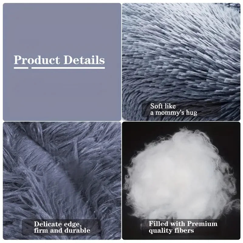 Round Dog Bed Winter Warm