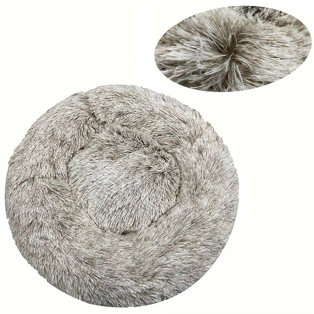 Round Dog Bed Winter Warm