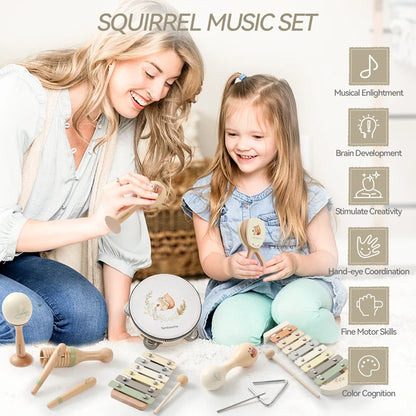 Montessori Wooden Musical Instrument Set