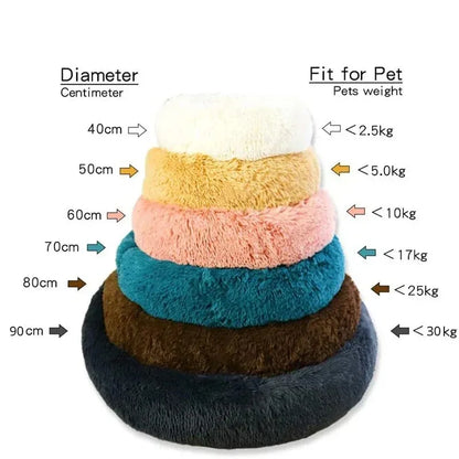 Cozy Round Plush Bed