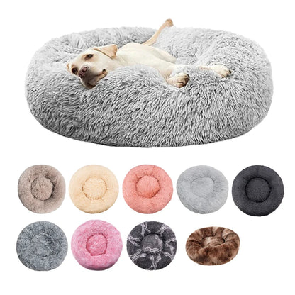 Round Dog Bed Winter Warm